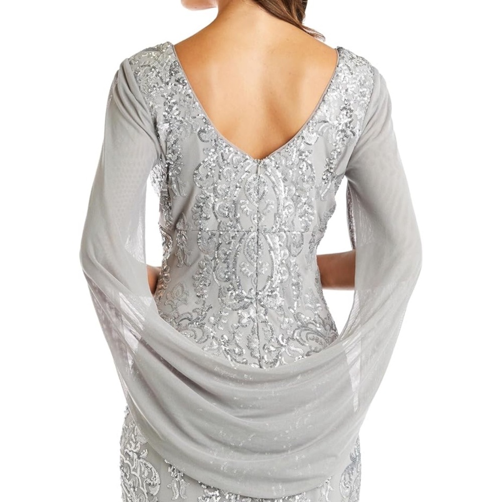 Stunning Grey Sequin Long Dress - Perfect for any Event